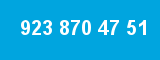 923 870 47 51 923 870 47 51